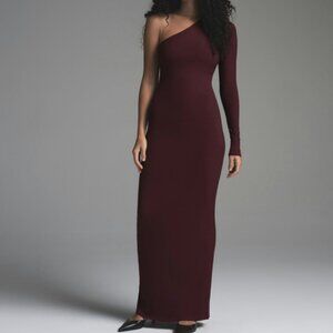 SOLD🏷️NWT SKIMS Soft Lounge One Shoulder Long Dress - Bordeaux S